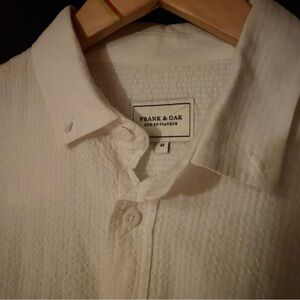 White Seersucker shirt - Frank & Oak - M